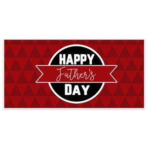 Red Triangle Design Logo - Red Triangles Father's Day Banner Party Backdrop Decoration | eBay