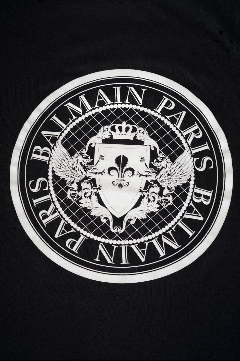 Balmain Paris Logo - Balmain Coin Logo Tshirt