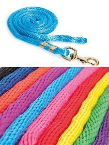 Blue Orange Red Horse Logo - SHIRES TOPAZ LEAD ROPE horse pony pink green red blue orange yellow