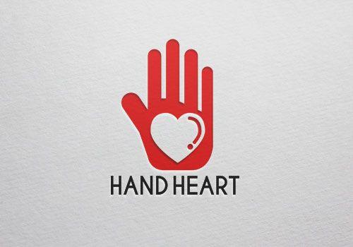 Hand and Heart Logo - Hand Heart Logo – GRAPHICGO