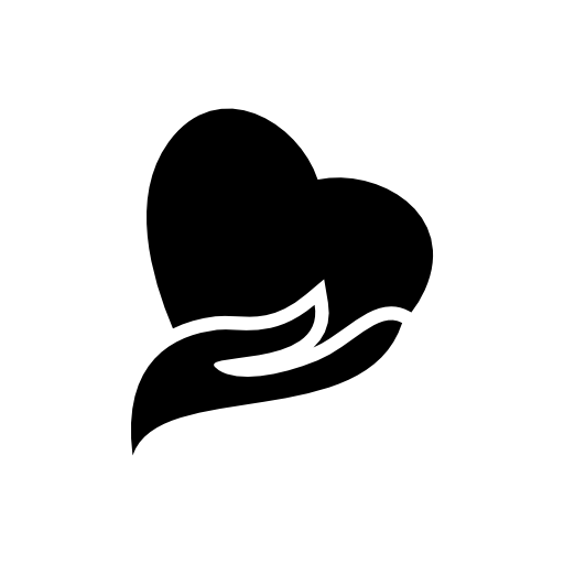Hand and Heart Logo - Free Hand Heart Icon 209934 | Download Hand Heart Icon - 209934