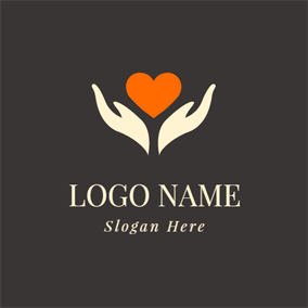 Hand and Heart Logo - Free Heart Logo Designs | DesignEvo Logo Maker