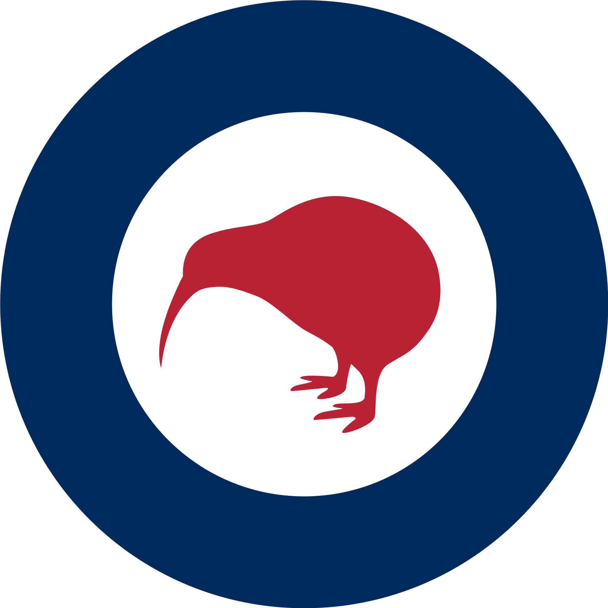 Red and Blue Circle Logo - red kiwi bird image in blue circle - Morgan Jones & Company Accountants