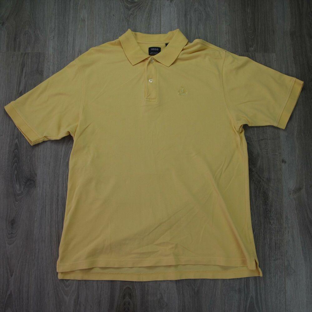 Izod Shirt Logo - Mens Vintage Izod Silk Wash Cotton Pique Polo Shirt L Embroidered ...