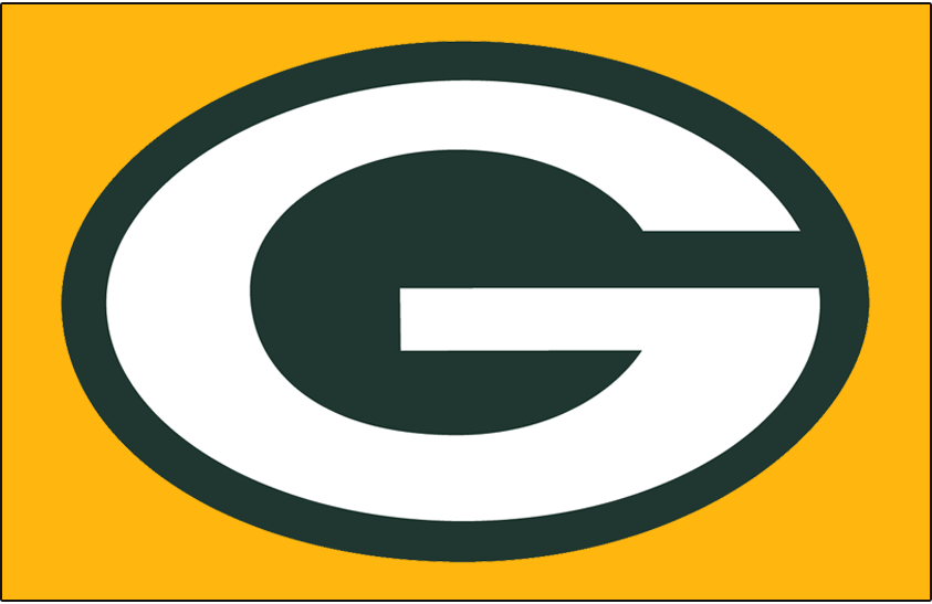 Green and Yellow Football Logo - Green Bay Packers Primary Dark Logo Football League NFL