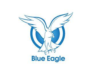 A Bird with a Blue Eagle Logo - Blue eagle Logos