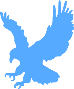 A Bird with a Blue Eagle Logo - Blue Eagle Clip Art at Clker.com - vector clip art online, royalty ...