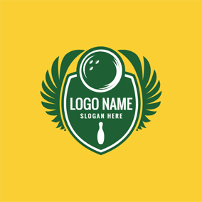 Green and Yellow Football Logo - Free Shield Logo Designs. DesignEvo Logo Maker