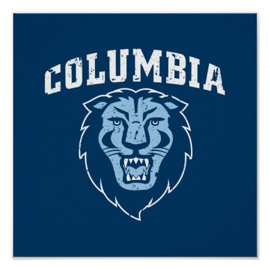 Columbia Lions Logo - Columbia University | Lions - Vintage Poster | Zazzle.com
