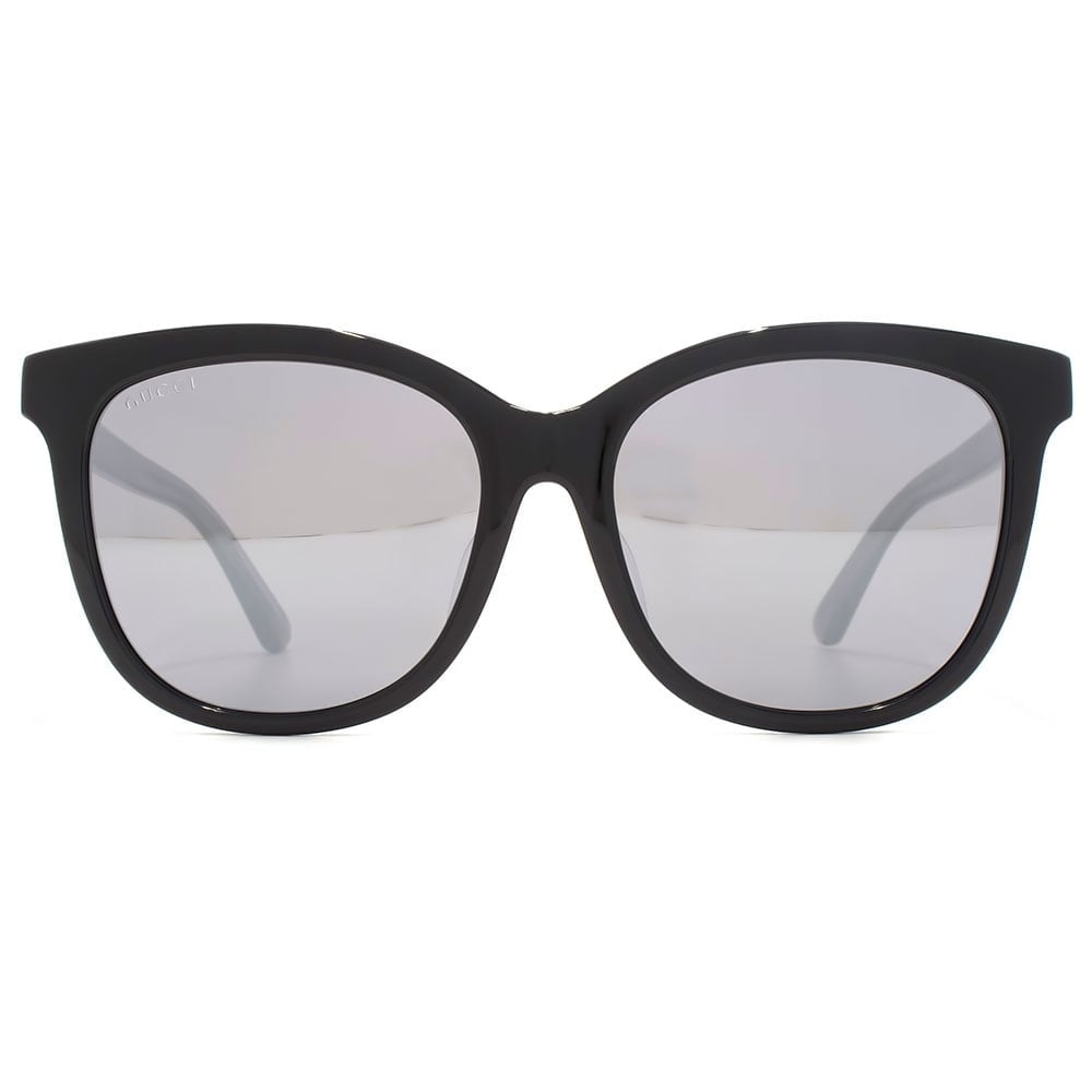 Grey Square Logo - Gucci Classic Logo Square Sunglasses in Black on Grey GG0082SK 002 56
