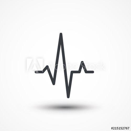 Heart Beat Logo - Pulse line, heart rate, cardiogram icon., JPEG, Picture, Image, Logo ...
