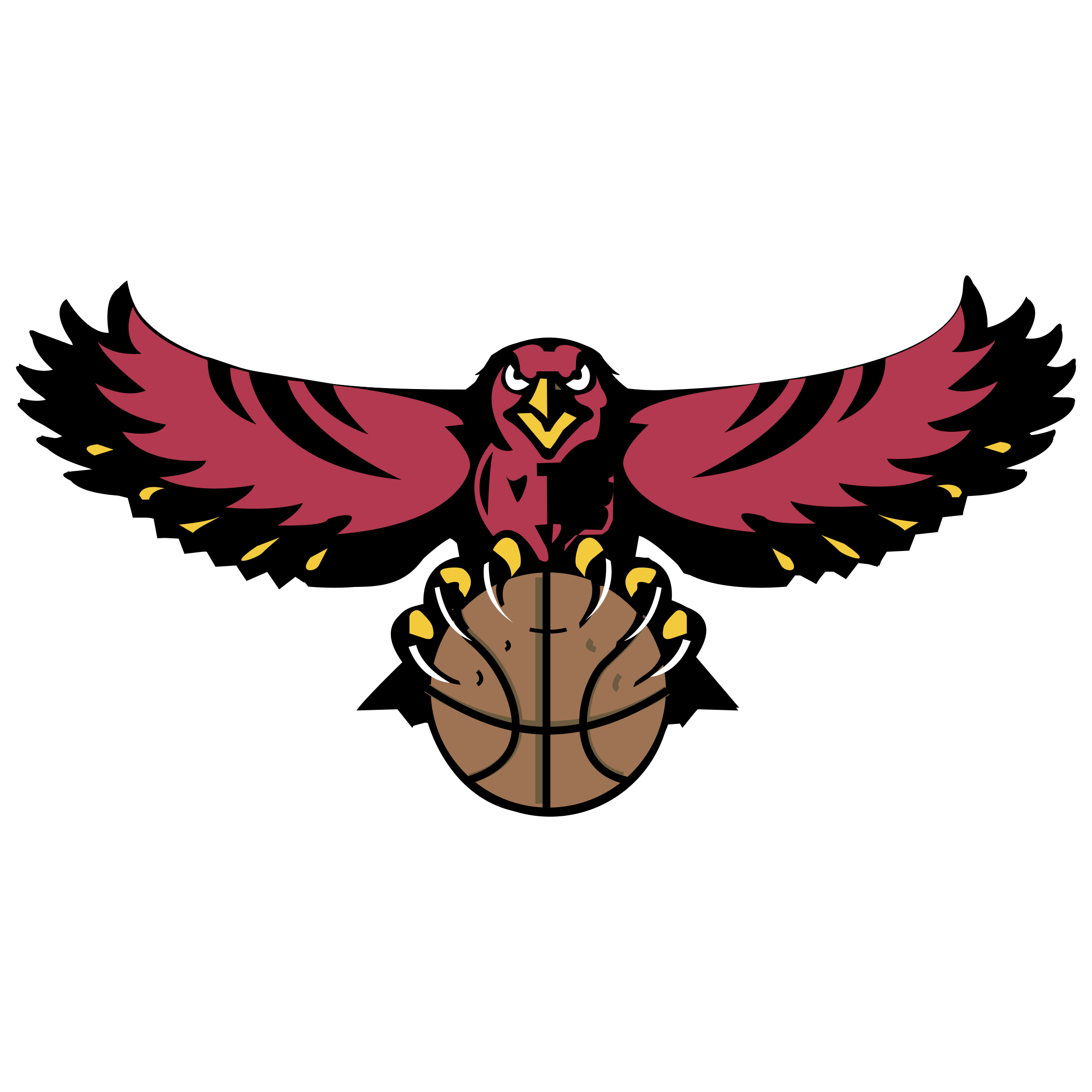 Hawks Logo - Atlanta Hawks Logo SVG Vector & PNG Transparent Logo Supply