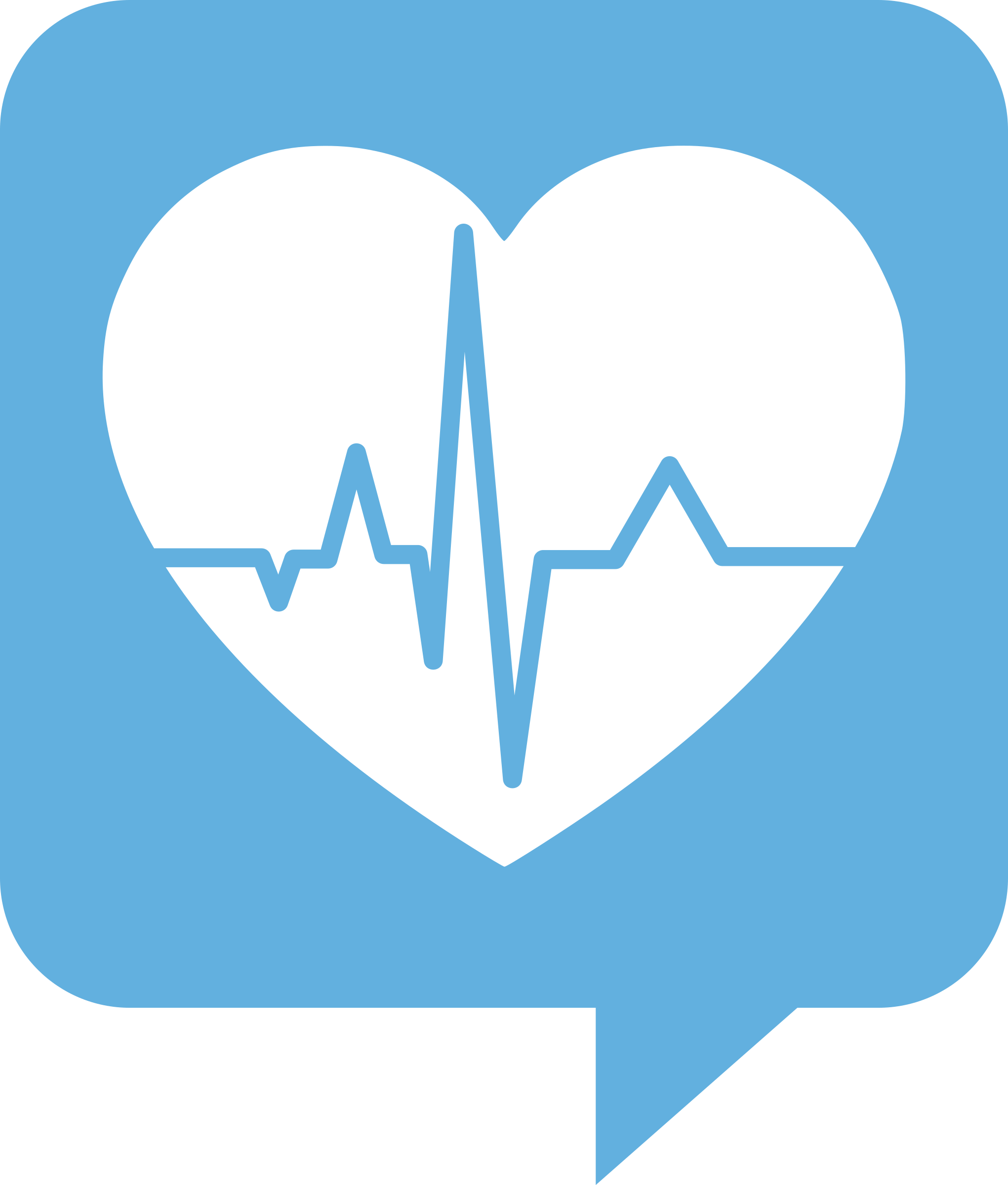 Heart Beat Logo - Clipart - Heartbeat Logo for Health.SE. No background. White heart