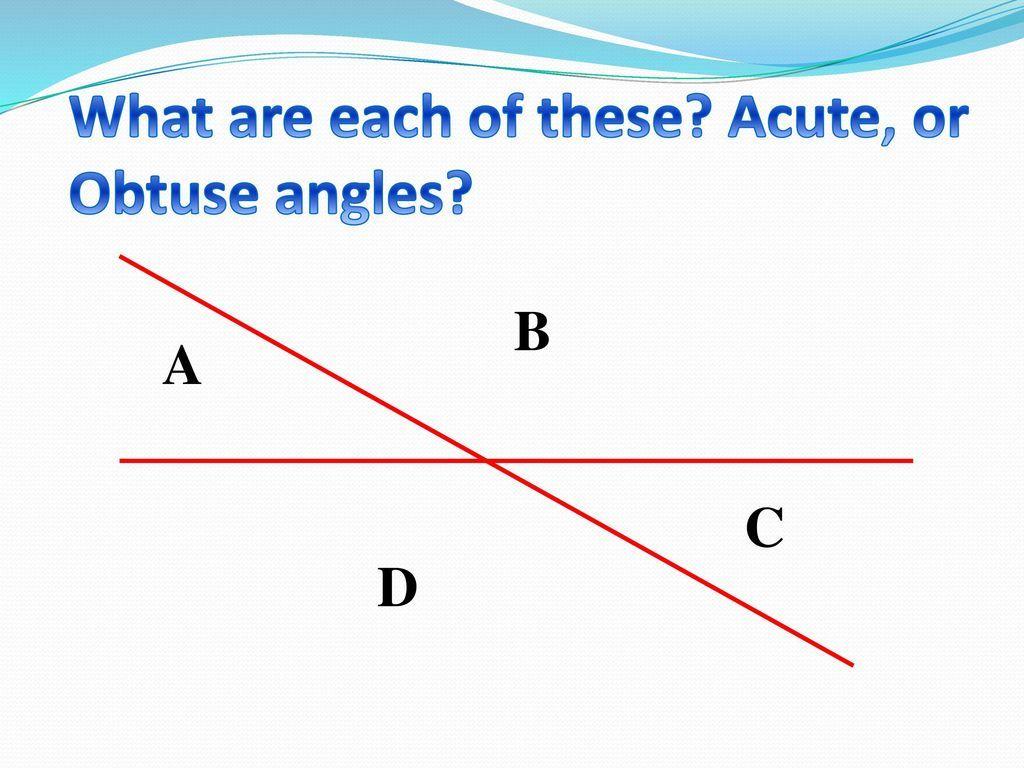 Red and Blue Obtuse Lines Logo - Types & Measurements of Angles