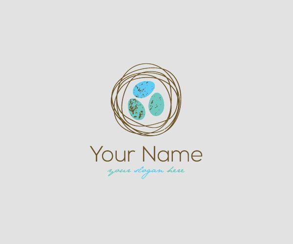 Nest Egg Logo - Egg Logos, Chick, Logo Designs