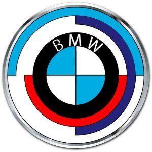 Old BMW Logo - BMW Vintage Old Logo Car Bumper Sticker Decal 4x4 | Old School Logos ...