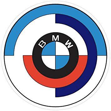 Old BMW Logo - BMW Racing 1970 Old Emblem Logo Vinyl Decal Sticker Retro Vintage