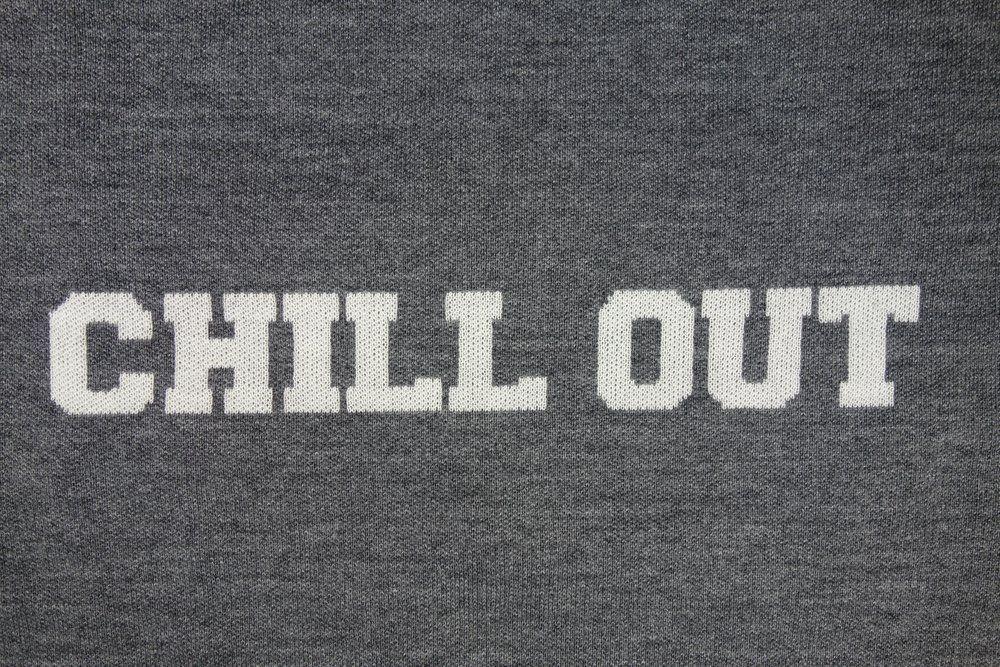 Chill Out Logo - CHILL OUT LOGO KNIT SWEATER / CHILL OUT