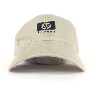 HP Invent Logo - Hewlett Packard HP Invent Embroidered Logo Tan Baseball Cap Hat Adj