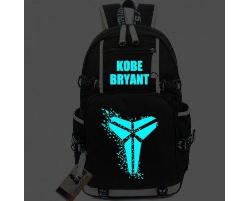 NBA Kobe Logo - NBA Kobe Bryant Logo School Backpack Glow in the dark