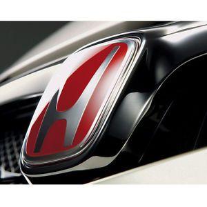 2013 Honda Civic Logo - JDM 12-15 Honda Civic 2dr Coupe Front Back Red H Emblem Si DX EX (2 ...
