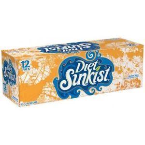 Diet Sunkist Orange Cans Logo - Sunkist Diet Orange Soda 12 Pack of Cans 78000122169