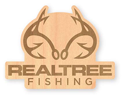 Realtree Logo - Amazon.com : RealTree Fishing Logo Wood Sticker : Sports & Outdoors