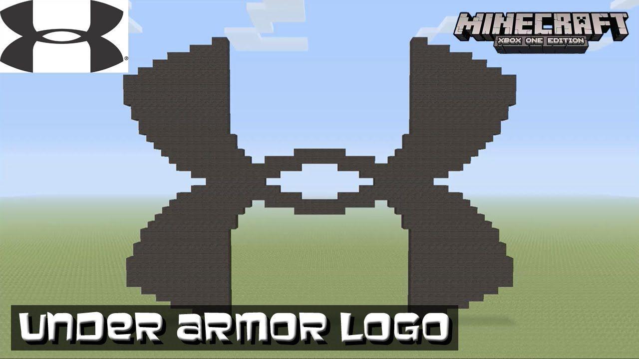 Under Armour Basketball Logo - Minecraft: Pixel Art Tutorial: Under Armor Logo - YouTube