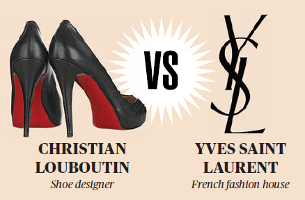 Christian Louboutin Signature Logo - The Feud: Christian Louboutin vs. Yves Saint Laurent
