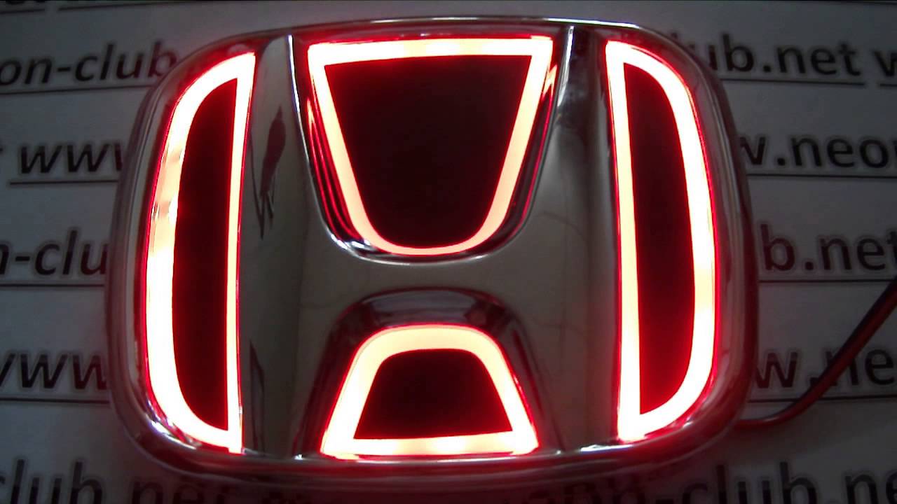 Red Honda Logo - 5D emblem style of Car Badge honda Сivic tuning - honda accord rear ...