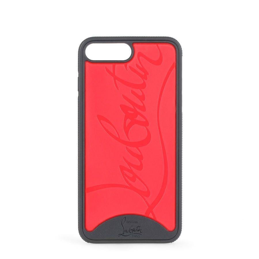 Christian Louboutin Signature Logo - Red and black iPhone 7 Plus phone case Christian Louboutin