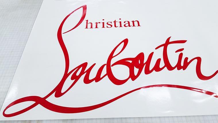 Christian Louboutin Signature Logo - A wall decal with Christian Louboutin logo | Follow us on so… | Flickr