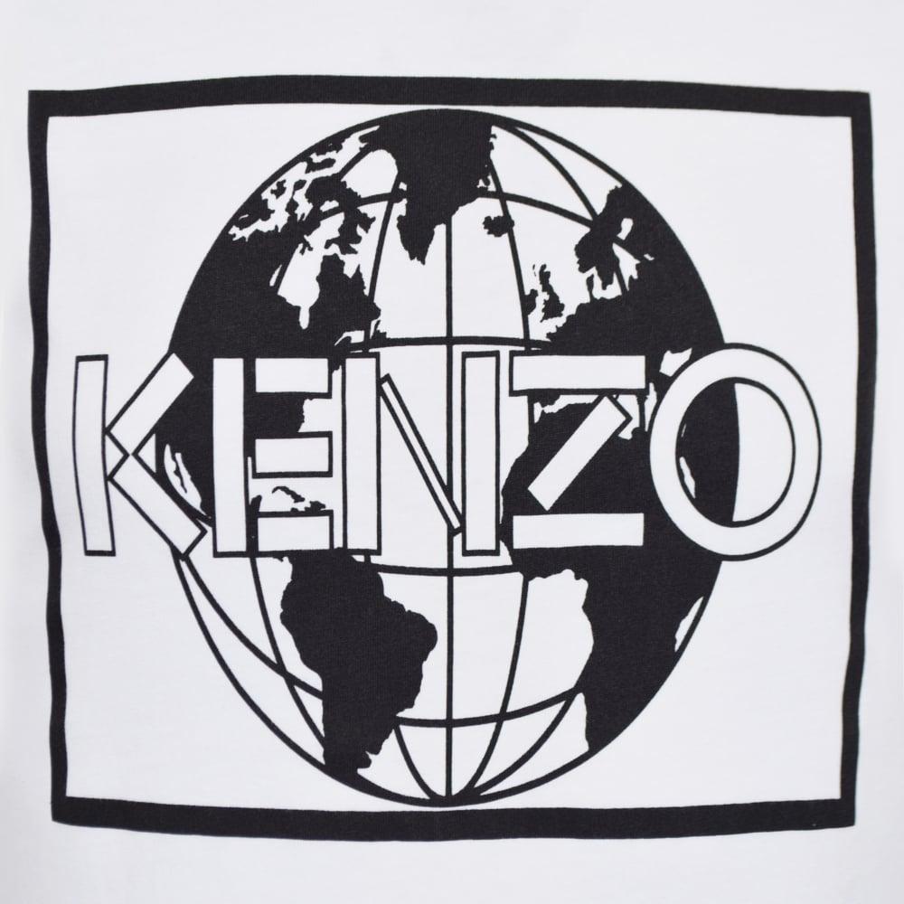 White Globe Logo - KENZO Kenzo White Globe Logo T-Shirt - Men from Brother2Brother UK