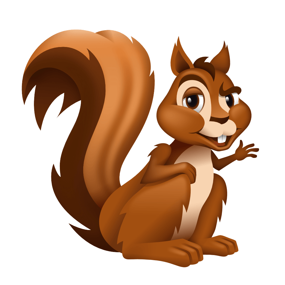 Red Squirrel Animated Logo - Nutty Squirrel Logo/illo on Behance