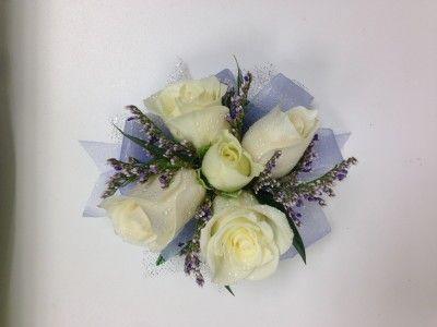 Perwinkle and White Logo - Periwinkle Passion Corsage in Rio Rancho, NM - FLOWERS & THINGS