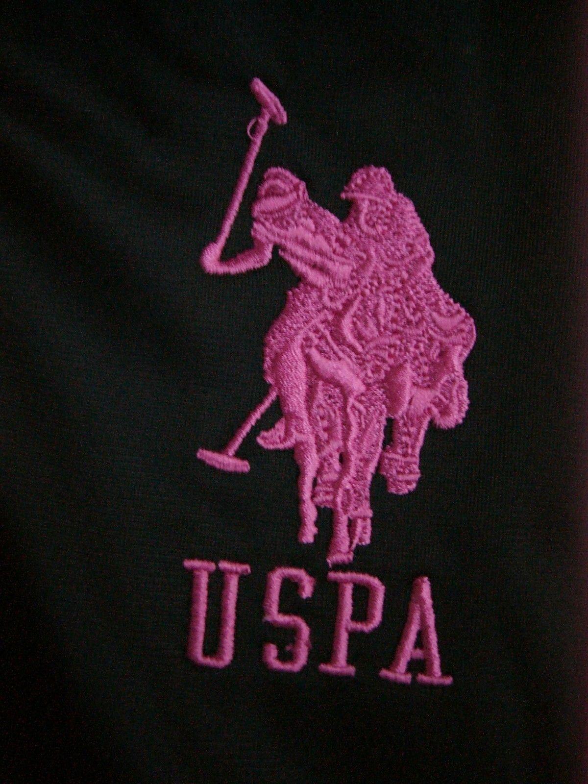 USPA Logo - Womens USPA Zip Up Active Jacket Pink Logo US Polo Assn M New Medium ...