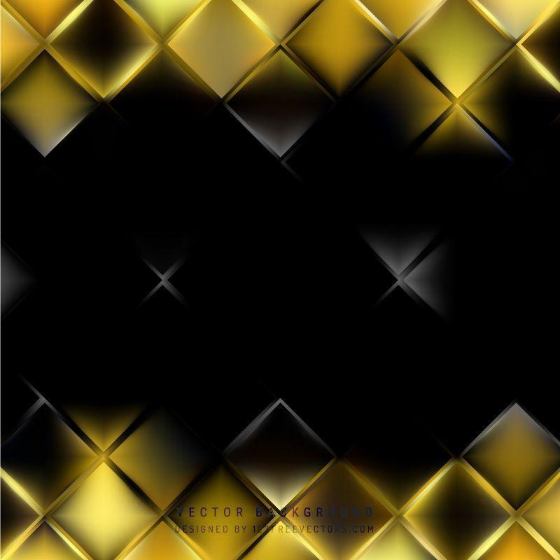 Black Yellow Square Logo - Abstract Black Yellow Square Background Design. Cool Background