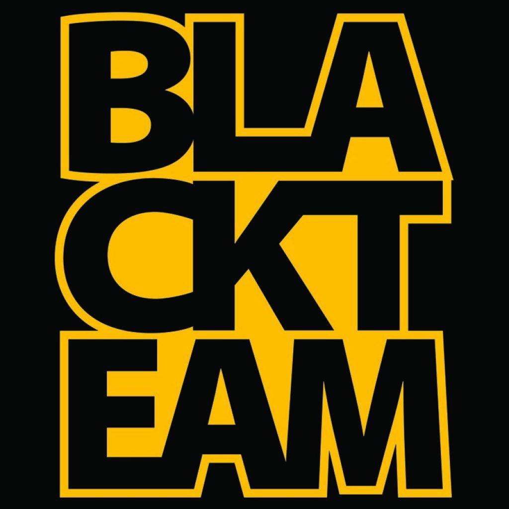 Black Yellow Square Logo - Square P7 Logo Sticker. POINT 7 International