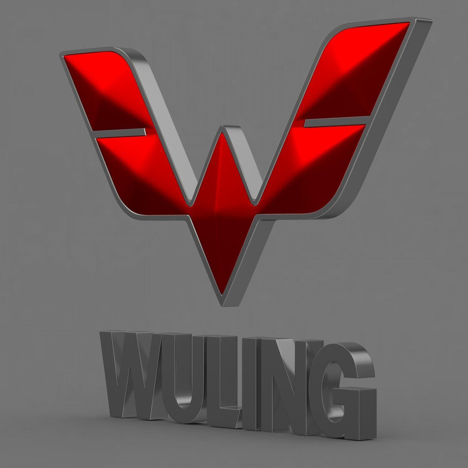 Wuling Logo - Wuling logo 3D Model in Parts of auto 3DExport