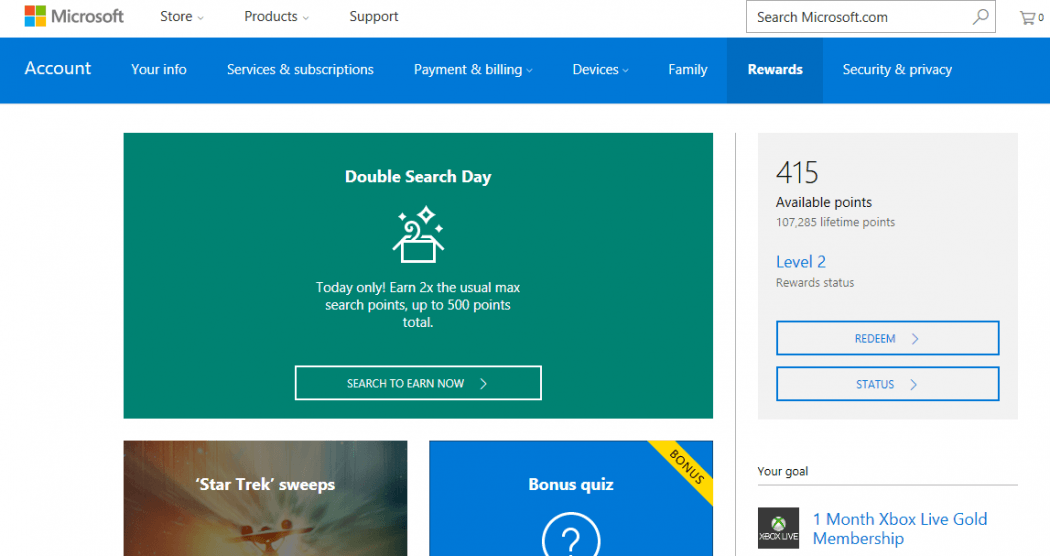 Bing Rewards Logo - How to earn and store up Microsoft Rewards points and feel good