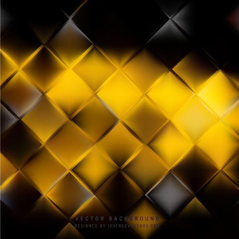 Black Yellow Square Logo - Download Vector - Black Yellow Geometric Square Background ...