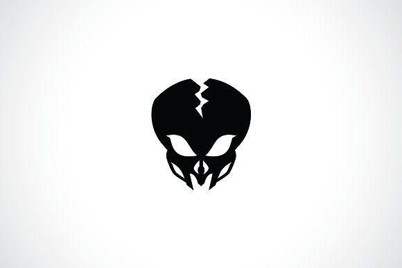 Alien Logo - Alien Skull Logo Template ~ Logo Templates ~ Creative Market