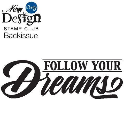 Follow Your Dreams Logo - New Design Stamp Club Back Issue 106 - Follow Your Dreams – Claritystamp