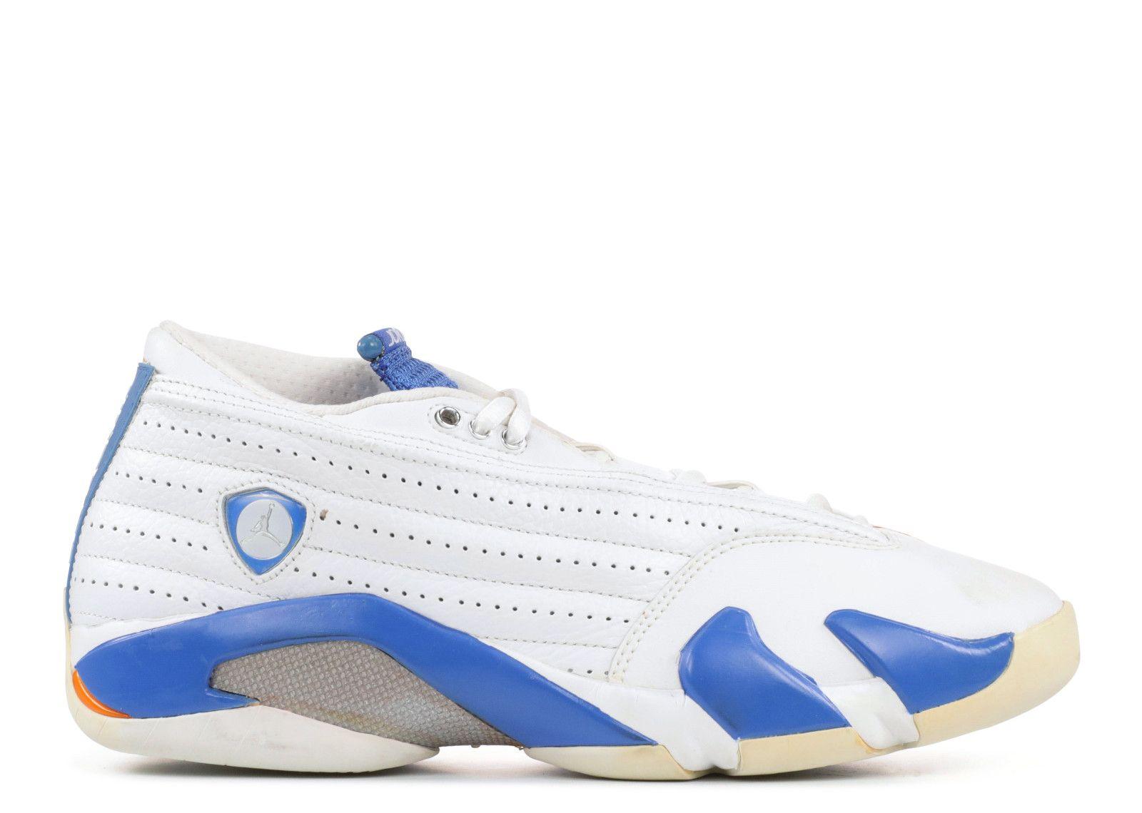 Blue and White Jordan Logo - Air Jordan 14 Retro Low - Air Jordan - 312567 141 - white/pacific ...