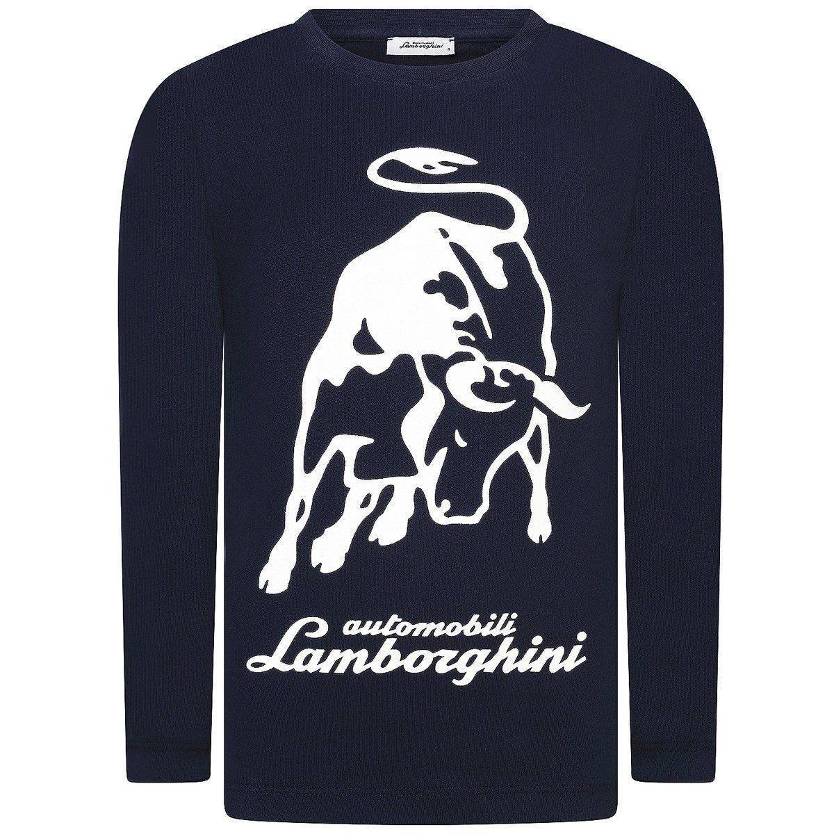 Lamborghini Bull Logo - Automobili Lamborghini Navy Bull Logo Top