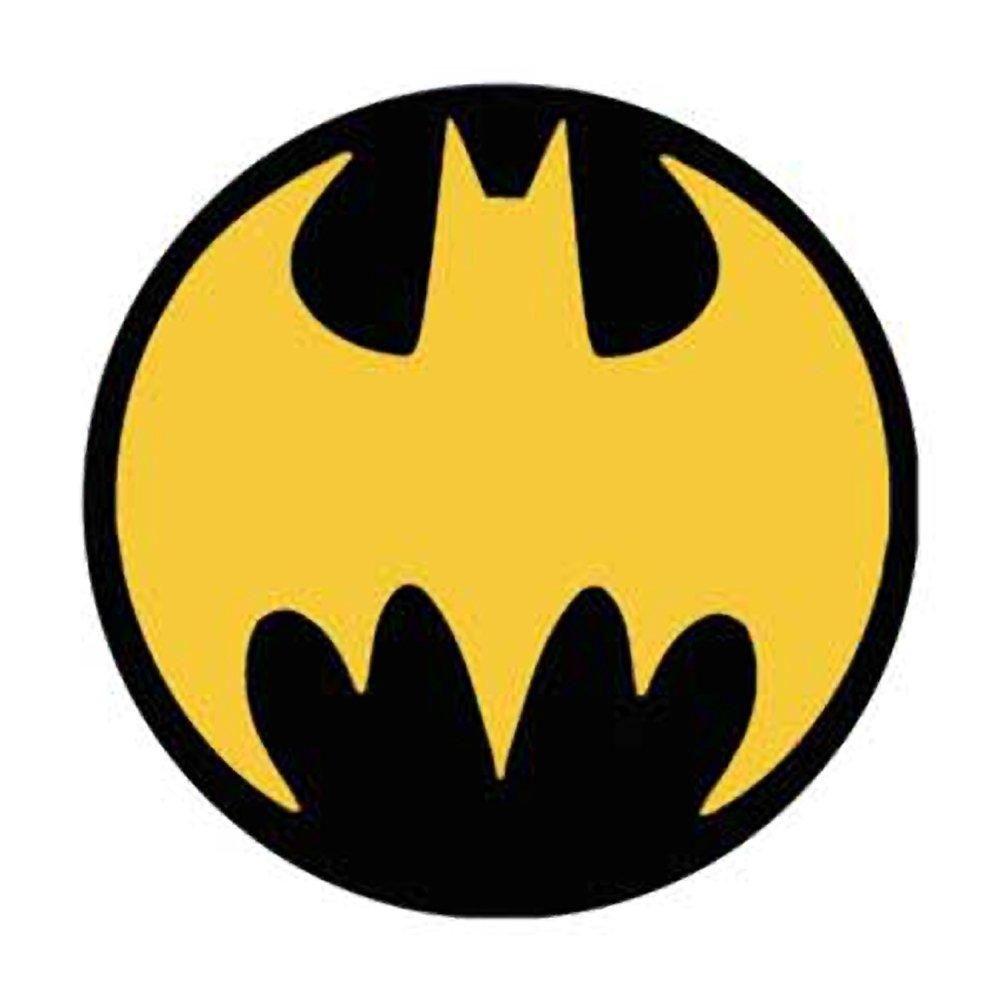 Round Yellow Logo - Batman Yellow Logo Button
