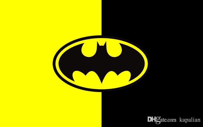 Batman Yellow Logo - 2019 Batman Logo In Yellow And Black Movie High Quality Art Posters ...