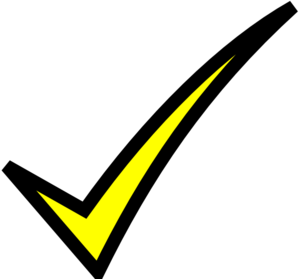 Yellow Check Logo - Yellow Check Mark Clipart