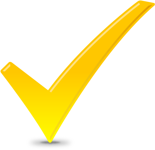 Yellow Check Logo - CHECK ICON YELLOW | SVG(VECTOR):Public Domain | ICON PARK | Share ...