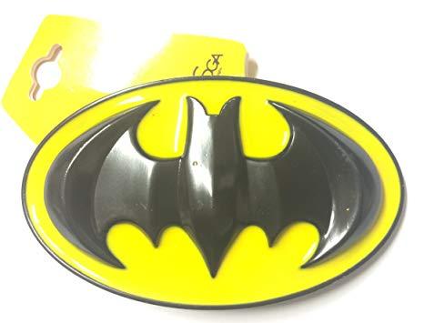 Batman Yellow Logo - Amazon.com: Yellow Black Batman Logo Belt Buckle (3d Black Yellow ...